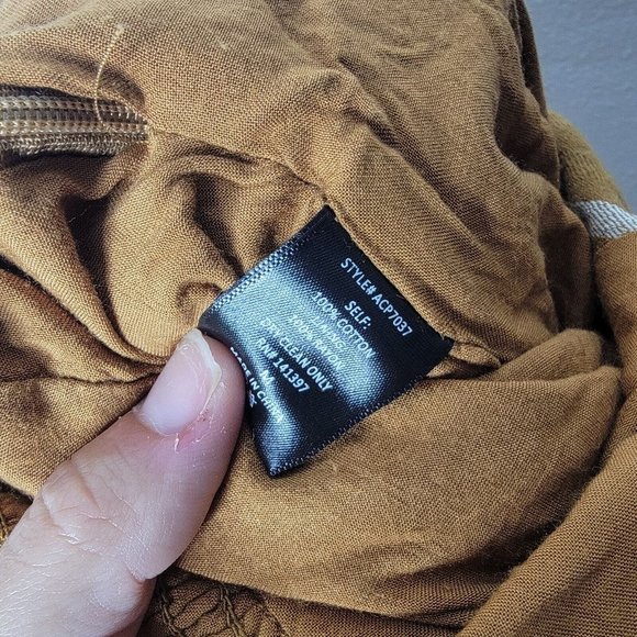 ASTR The Label Medium‎ M Brown / White Striped Wide Leg Spaghetti Strap Jumpsuit - Picture 6 of 6